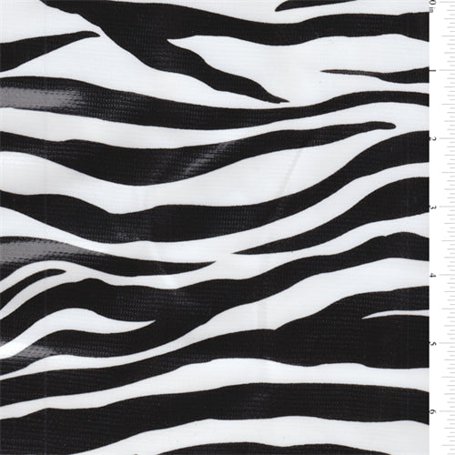Zebra Oilcloth Fabric - Reorderable