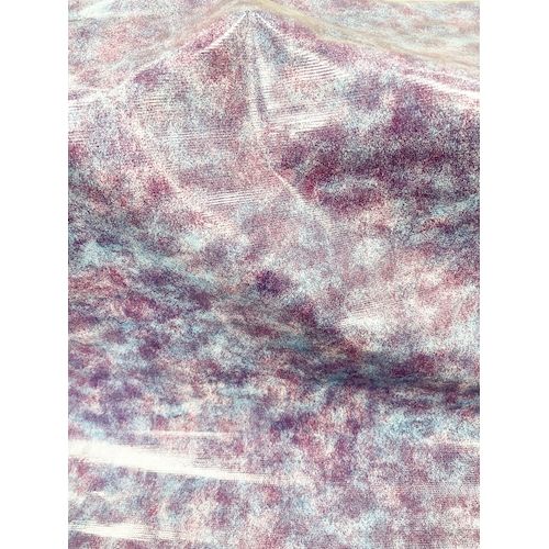 1 YD PC-Blue/Purple Tie Dye Oilcloth Fabric - Reorderable