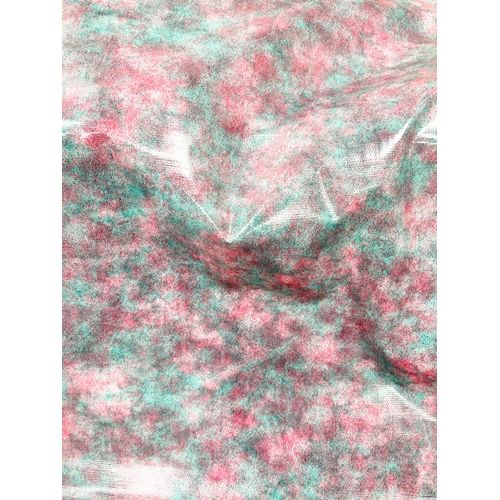 1 YD PC-Pink/Green Tie Dye Oilcloth Fabric - Reorderable