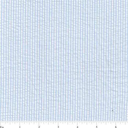 15 YD Blue Stripe Seersucker Fabric