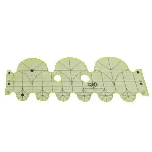 Quilters Select 6" & 1"  MACHINE QUILT RULER