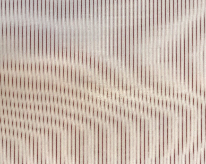 4 1/4 YD PC-Tan-Brown-White Doube Stripe Silk Chiffon Designer Remnant Fabric
