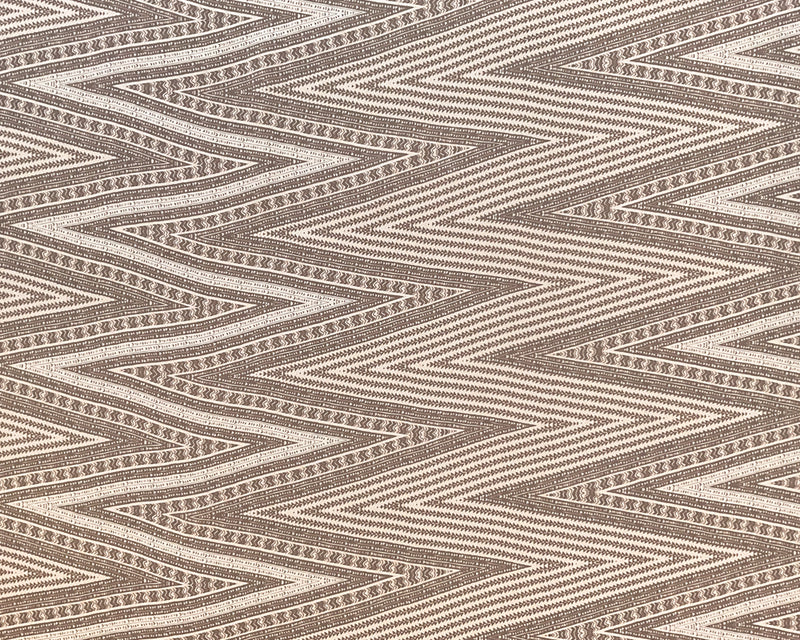 4 1/4 YD PC-Gray-Ivory Chevron Multi Designs Silk Chiffon Designer Remnant Fabric