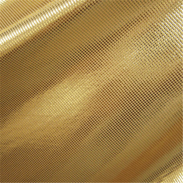 Gold/Nude Laser Foil Dot Bolt Fabric