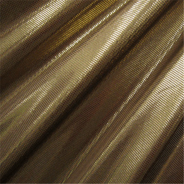 Copper/Brown Laser Foil Dot Bolt Fabric