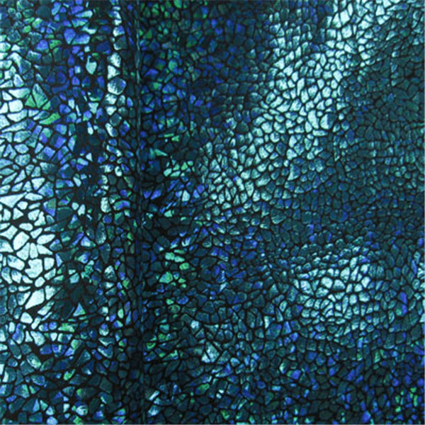 Black/Turq Hologram Spandex Bolt Fabric