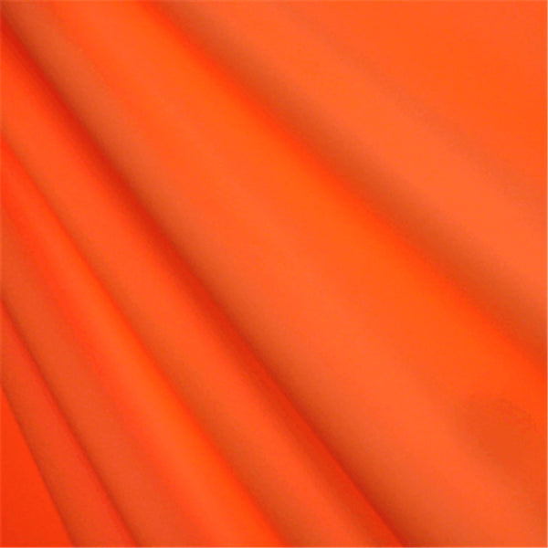 Neon Orange Shiny Tricot Bolt Fabric