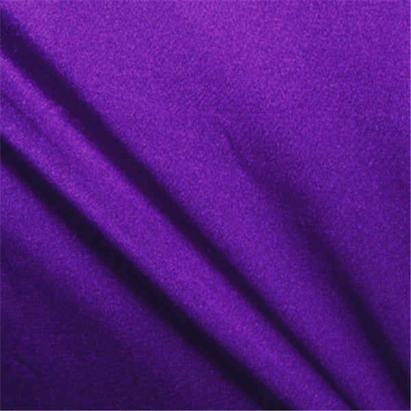 Deep Purple Shiny Tricot Bolt Fabric
