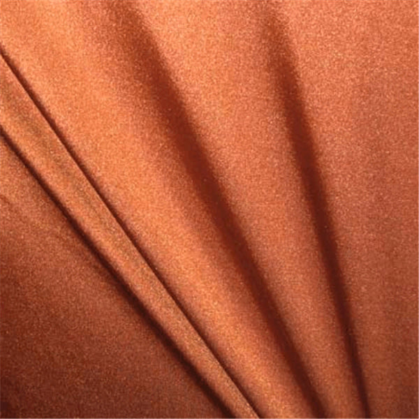 Copper Shiny Tricot Bolt Fabric