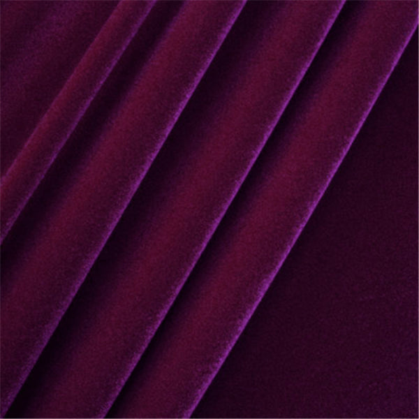 Wine Stretch Velvet Bolt Fabric