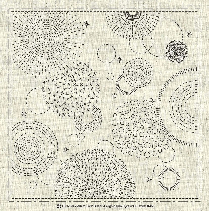 Sashiko Cloth Hanabi