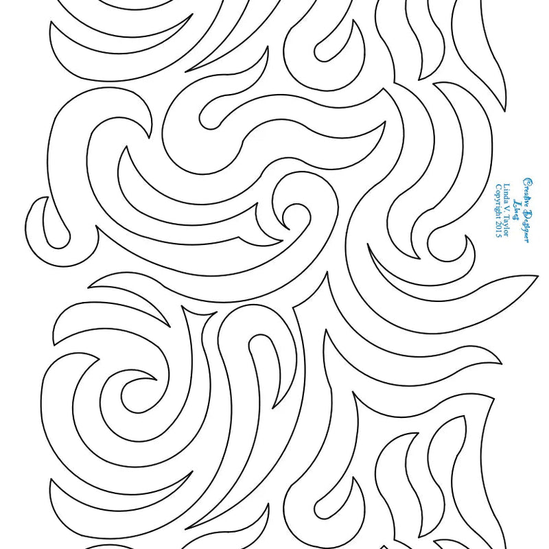 240 Curl And Wave Pantograph by Linda V. Taylor