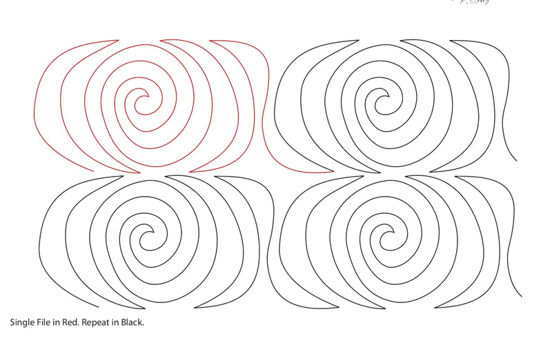 066 Swirls Pantograph by Linda V. Taylor