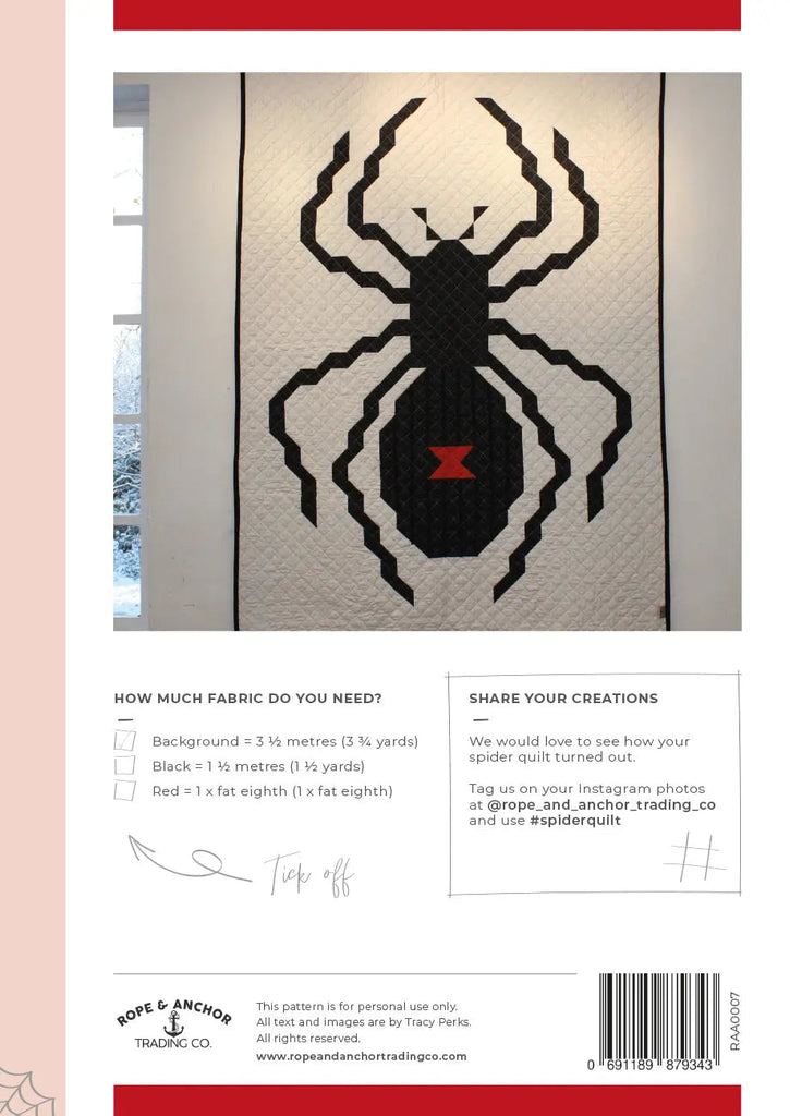 Spider Quilt Pattern – Fabric Depot