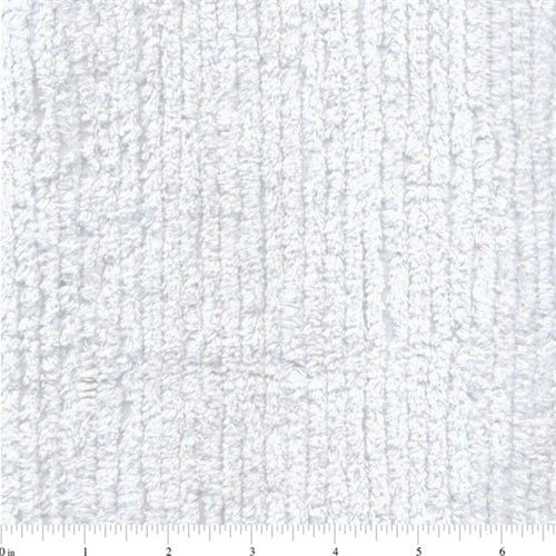 White Cotton Chenille Fabric - Reorderable