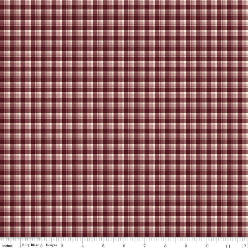 The Awe of Autumn Plaid Purple 43"/44" Fabric Per Yard