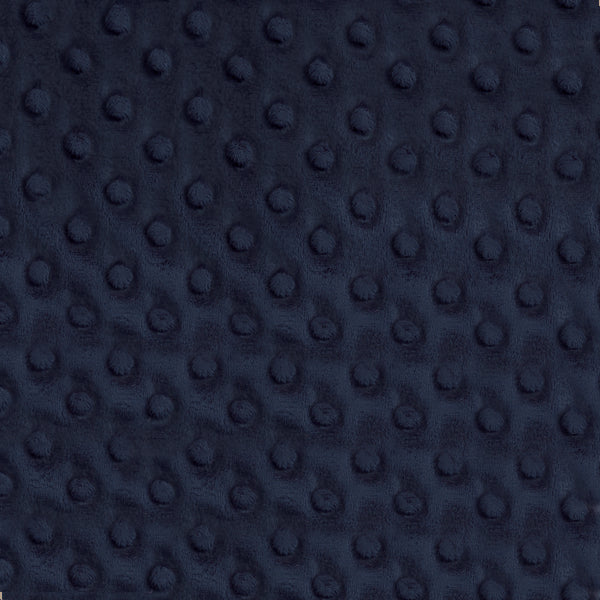 2 1/2 YD PC-Navy Minky Dot Fabric