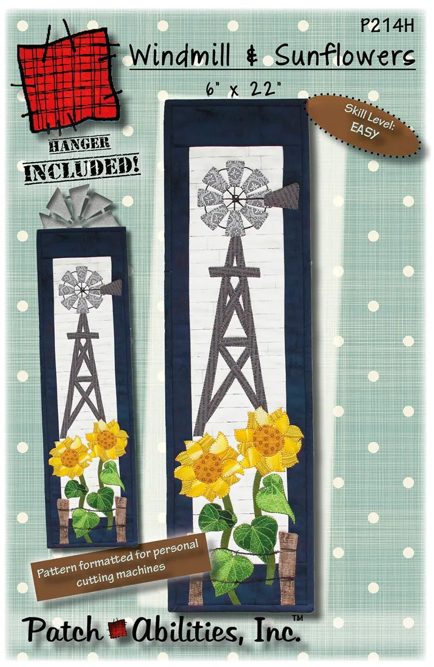 Windmill and Sunflowers Pattern With Hanger – Fabric Depot